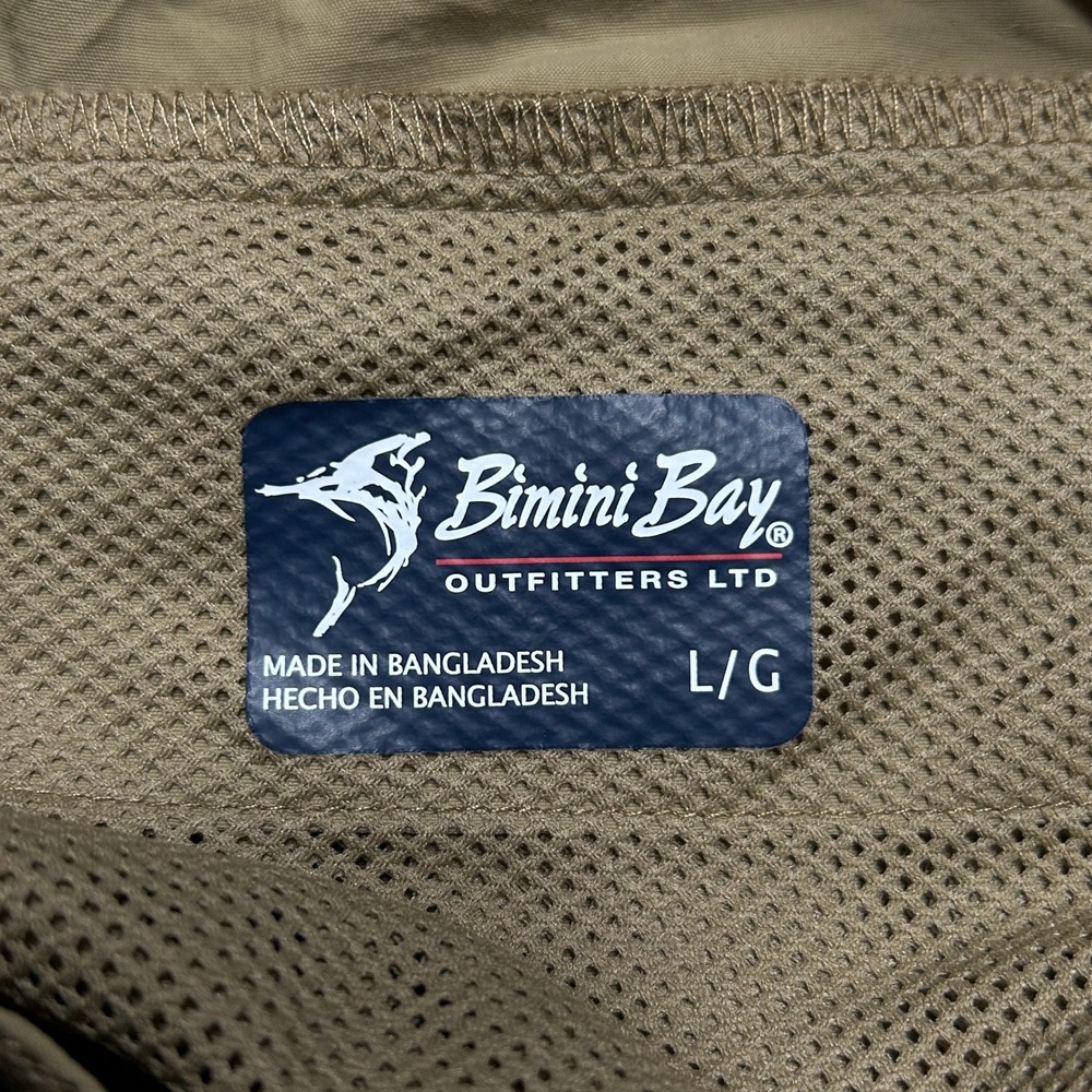 Bimini Bay Outfitters Cargo Mens XL Tan Performance Fishing Hiking Utility - Picture 10 of 12